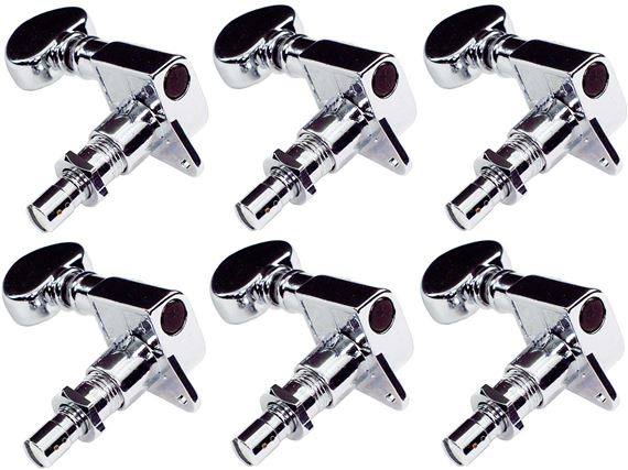 Grover 406C6 Mini Locking Rotomatic Tuners 6 in line Chrome