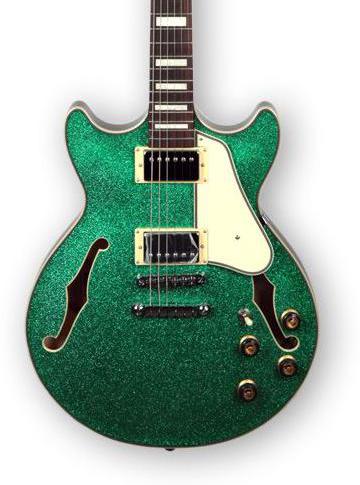 ibanez semi hollow green