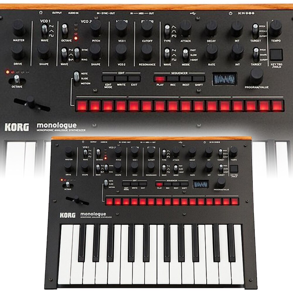 Korg Monologue Monophonic Analog Synthesizer (Black)